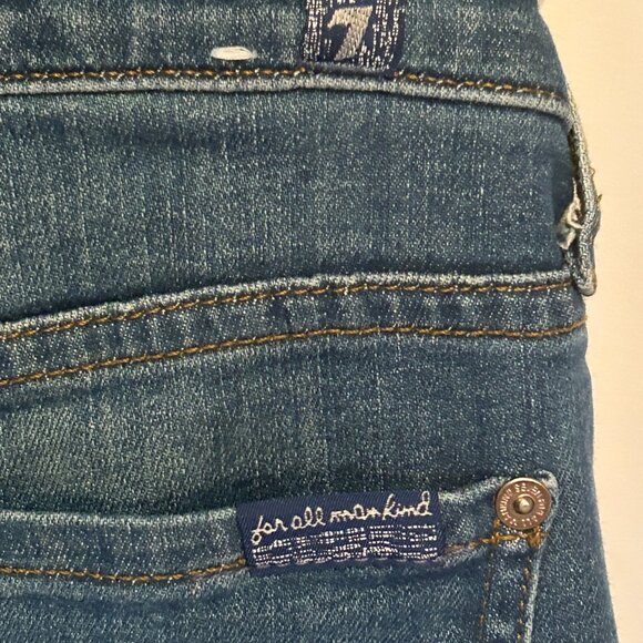 7 For All Mankind The Ankle Skinny jeans, sz 26 - Picture 3 of 5